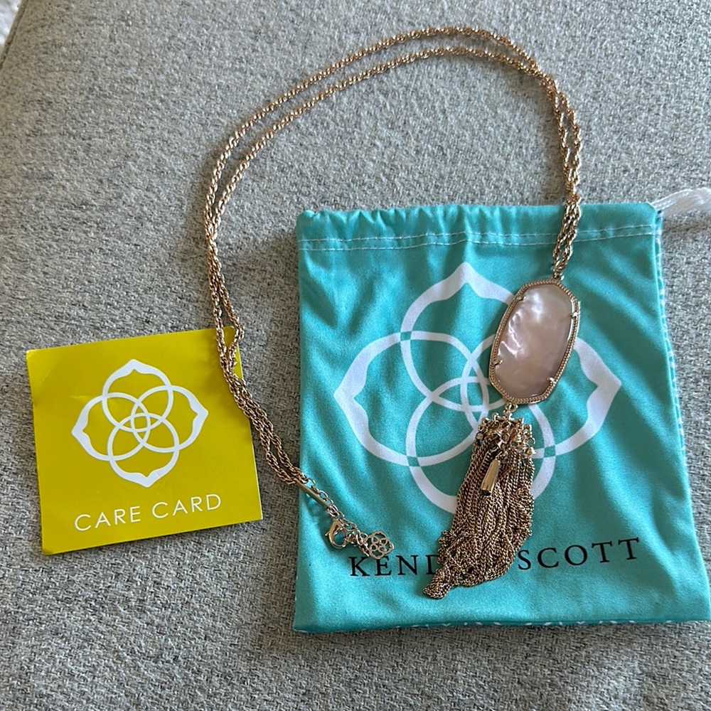 Kendra Scott Rose Gold Pendant Necklace - Two Tone